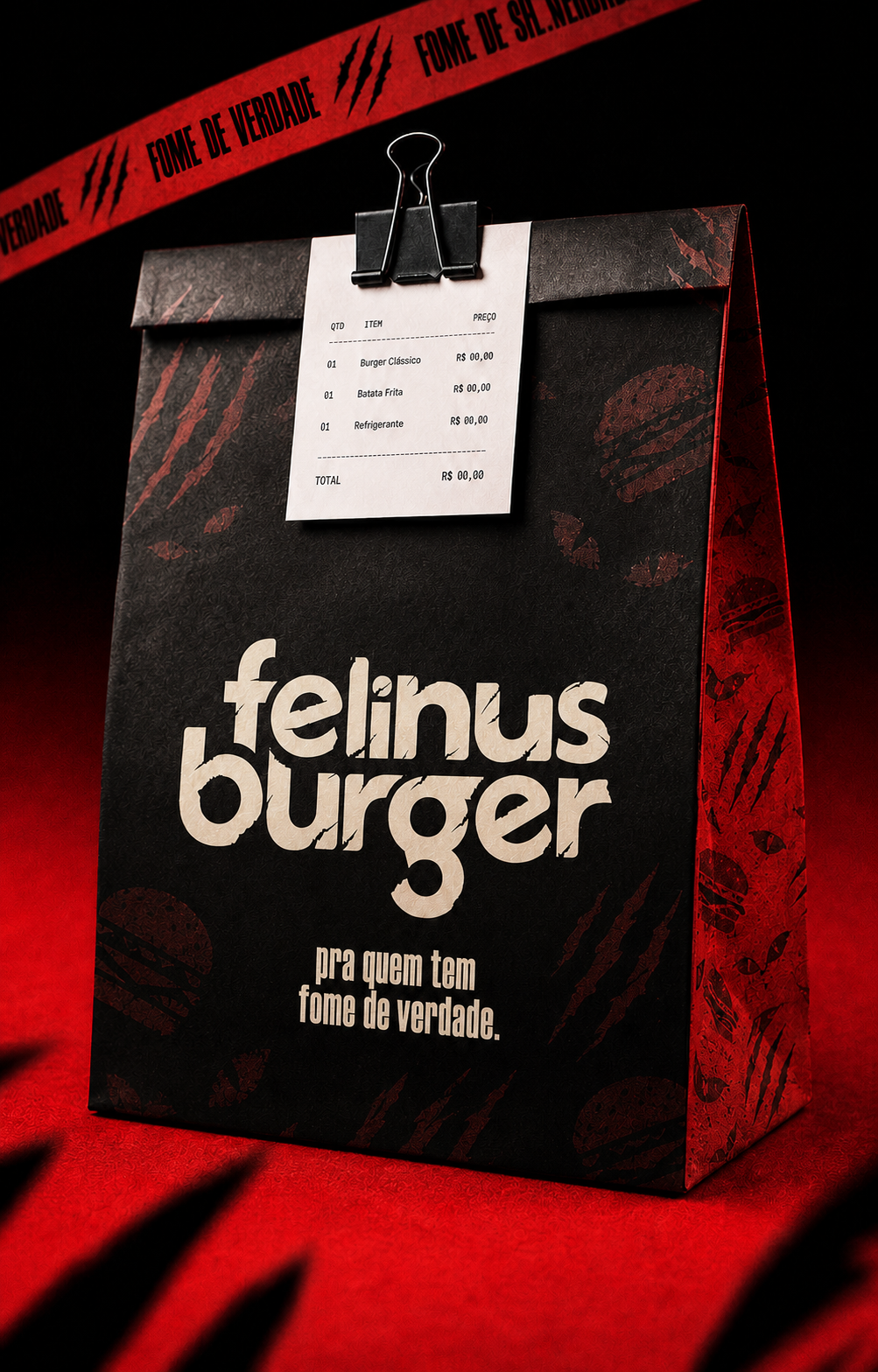 Logotipo aplicado na sacola delivery